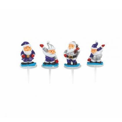 Pères Noël à la neige