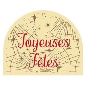 Embout bûche arrondi Joy. Fêtes