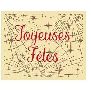 Embout bûche carré Joy. Fêtes