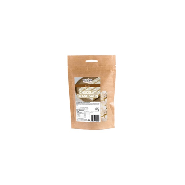 Chocolat blanc satin 31% de cacao - 250 g