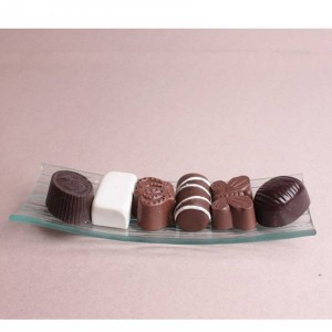 Assiette transparente bambou