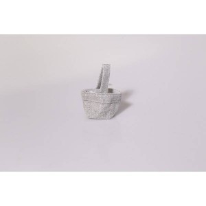 Sac anses toile gris