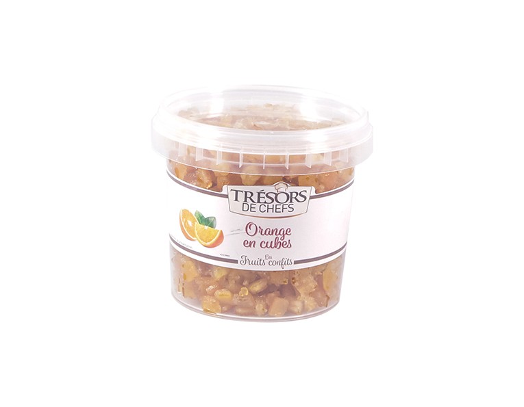 Ecorces d'orange cubes - 250 g