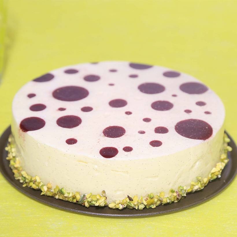 Recette d'entremet aux fruits rouges et pistache