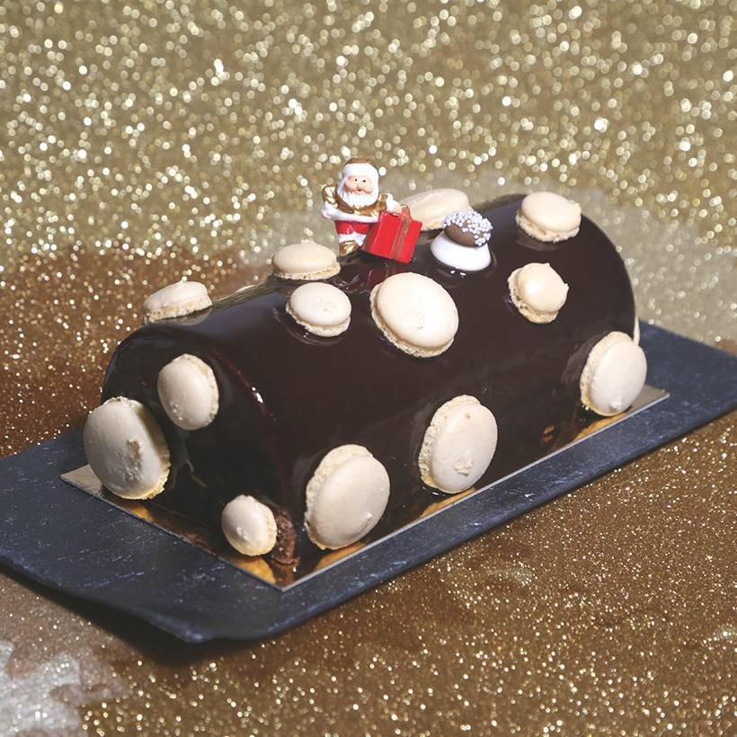 Bûche de Noël chocolat/praliné - Notre recette avec photos - Meilleur du  Chef