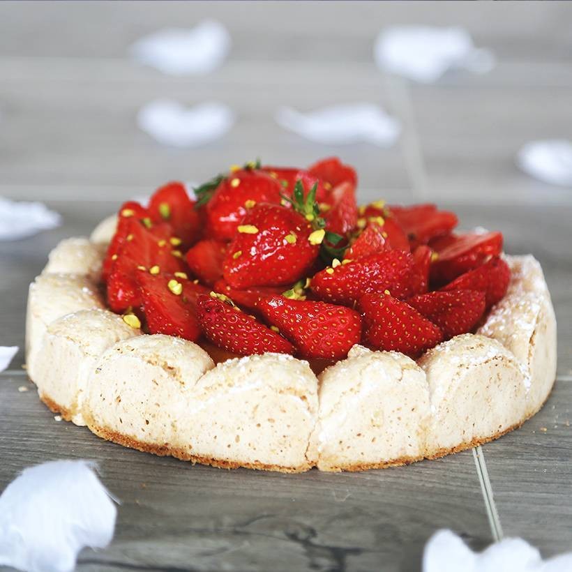 Recette de dacquoise à la fraise