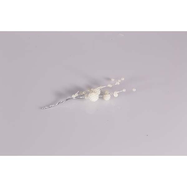 Piquet perles blanches