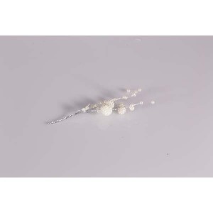 Piquet perles blanches