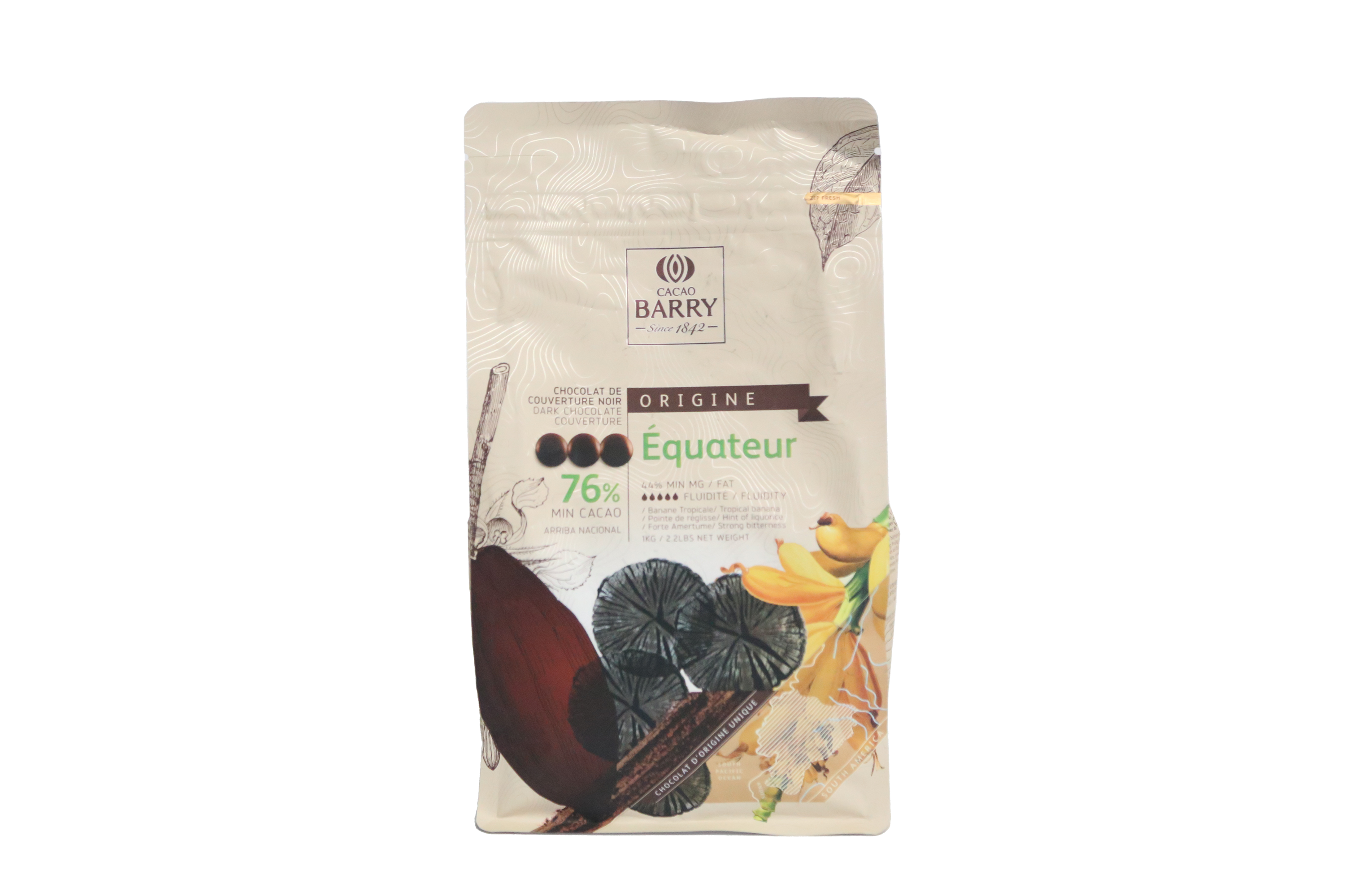 Chocolat noir Equateur 76% - 1kg