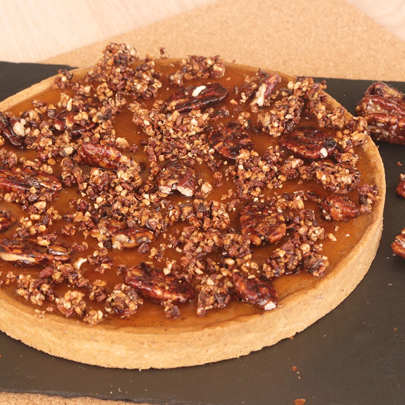 Recette de pecan pie caramel