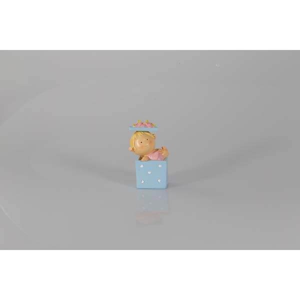 Bébé bleu boite