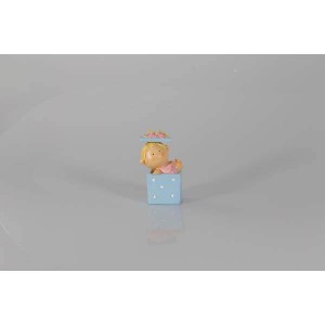Bébé bleu boite