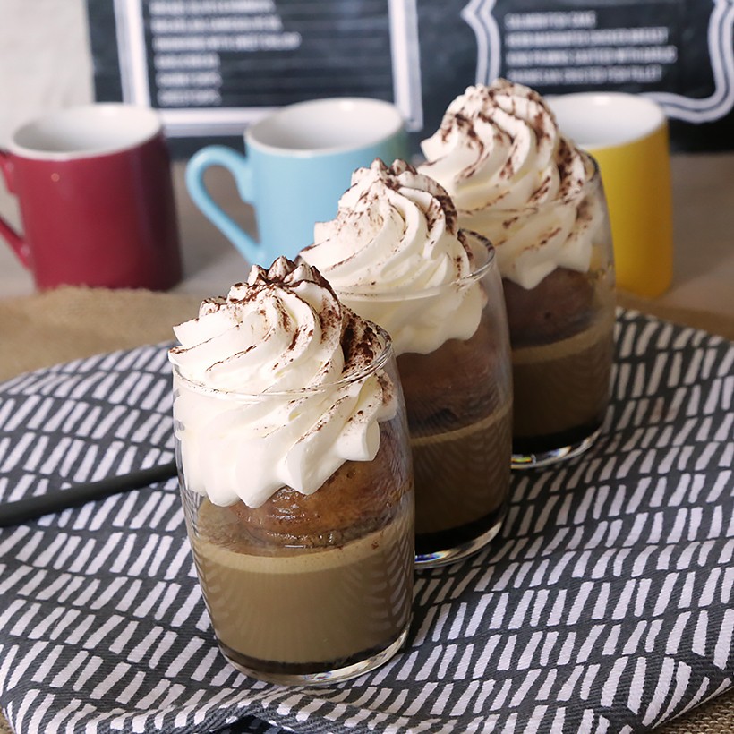 Recette de verrines Irish coffee