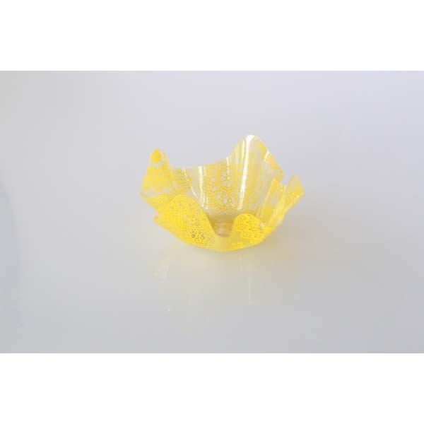 Contenant PVC jaune - grand