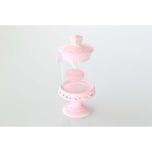 Bonbonnière sur pied rose