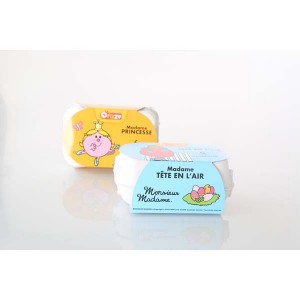 Boîte 6 œufs Monsieur Madame