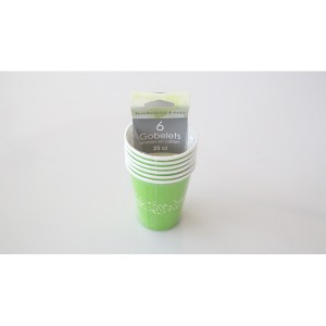 Gobelet happy vert menthe - x6