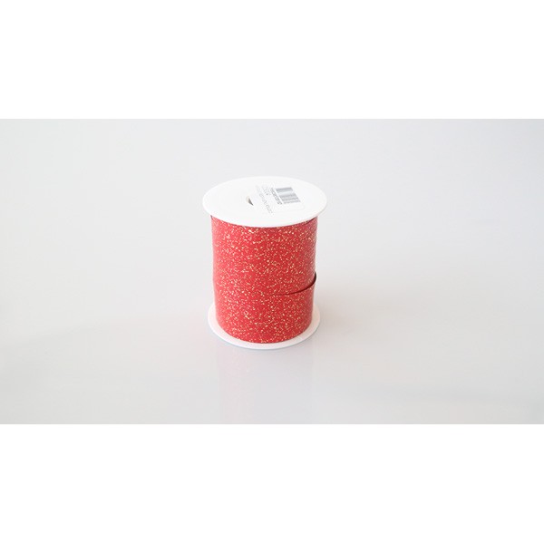Bolduc métallise rouge - 25m