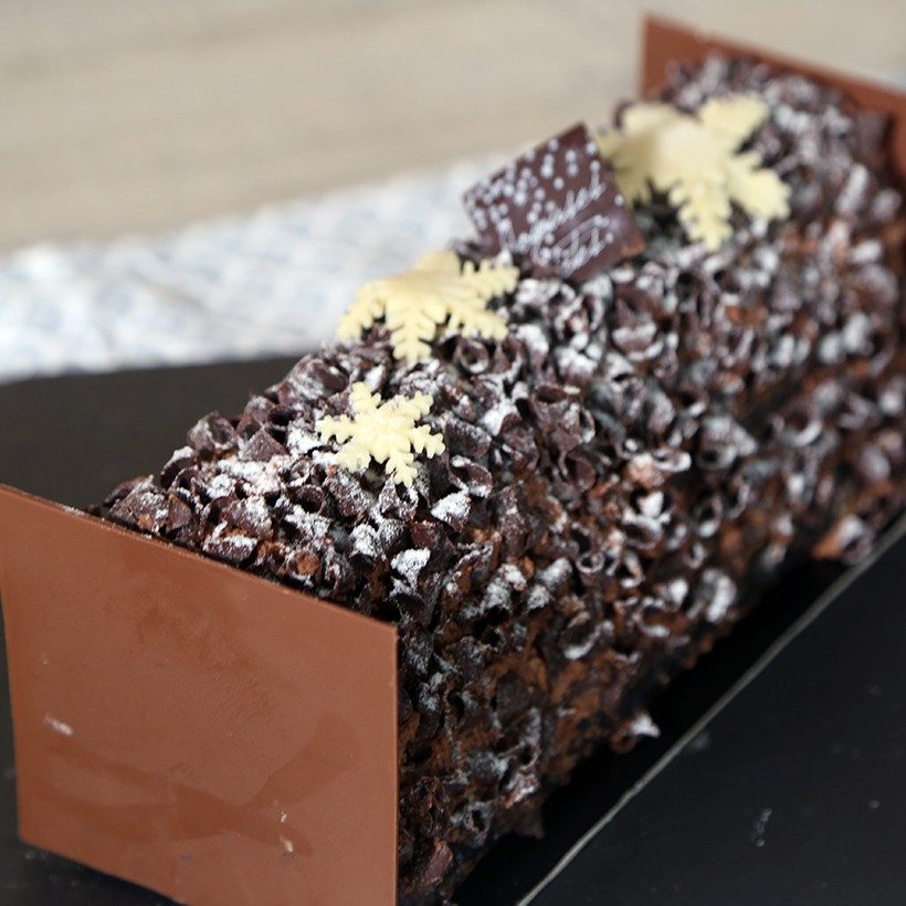 Recette de bûche merveille deux chocolats