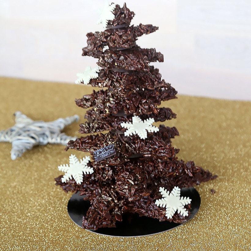 Sapins décoration pâtisserie en chocolat - Panier des Chefs