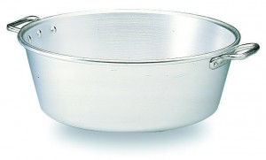 Bassine landaise aluminium 45 cm - 45 cm