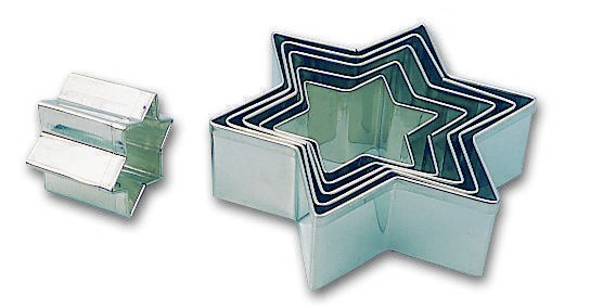 Boite de 6 découpoirs étoiles.