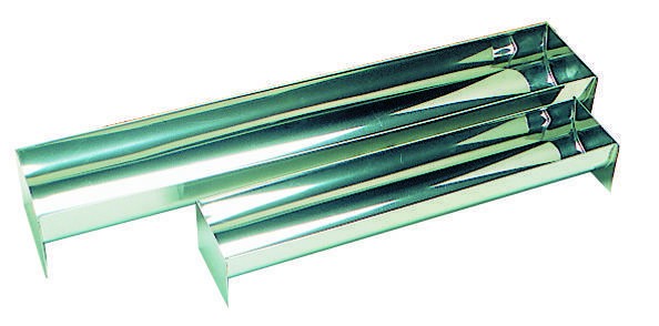 Gouttière à bûche inox.