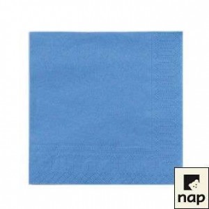 Serviettes - Bleu Azur - Paquet de 100