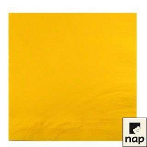 Serviettes - Jaune Citron - Paquet de 100