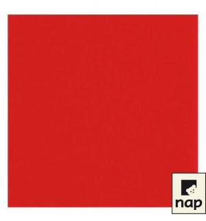 Serviettes qualité supérieure - Rouge - Paquet de 50