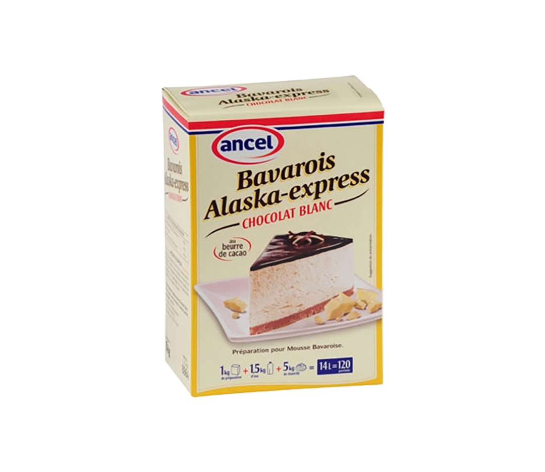 Bavarois Alaska Cho. blanc - 1kg