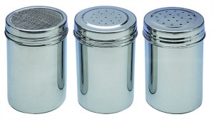 Saupoudreuse - Inox - 3 choix Tamis - Tamis