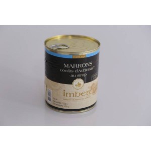 Marrons entiers confits au sirop - 1,1kg - Imbert
