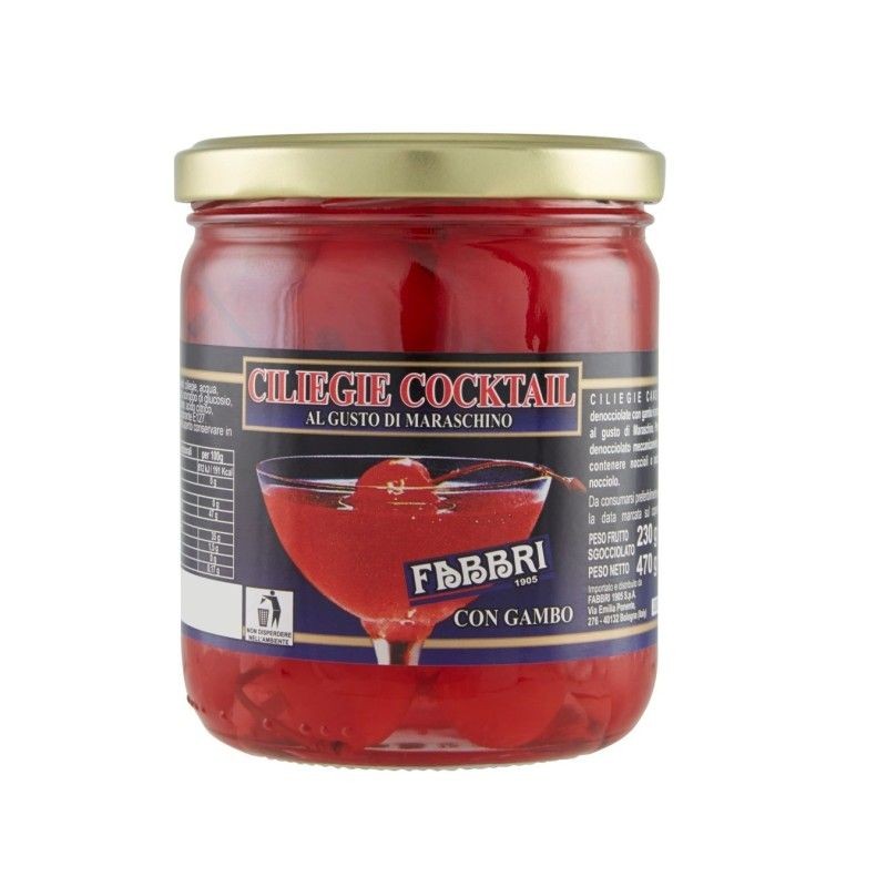 Cerises avec queues pot 470g