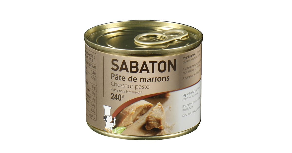 PATE DE MARRONS  240 GRS SABATON