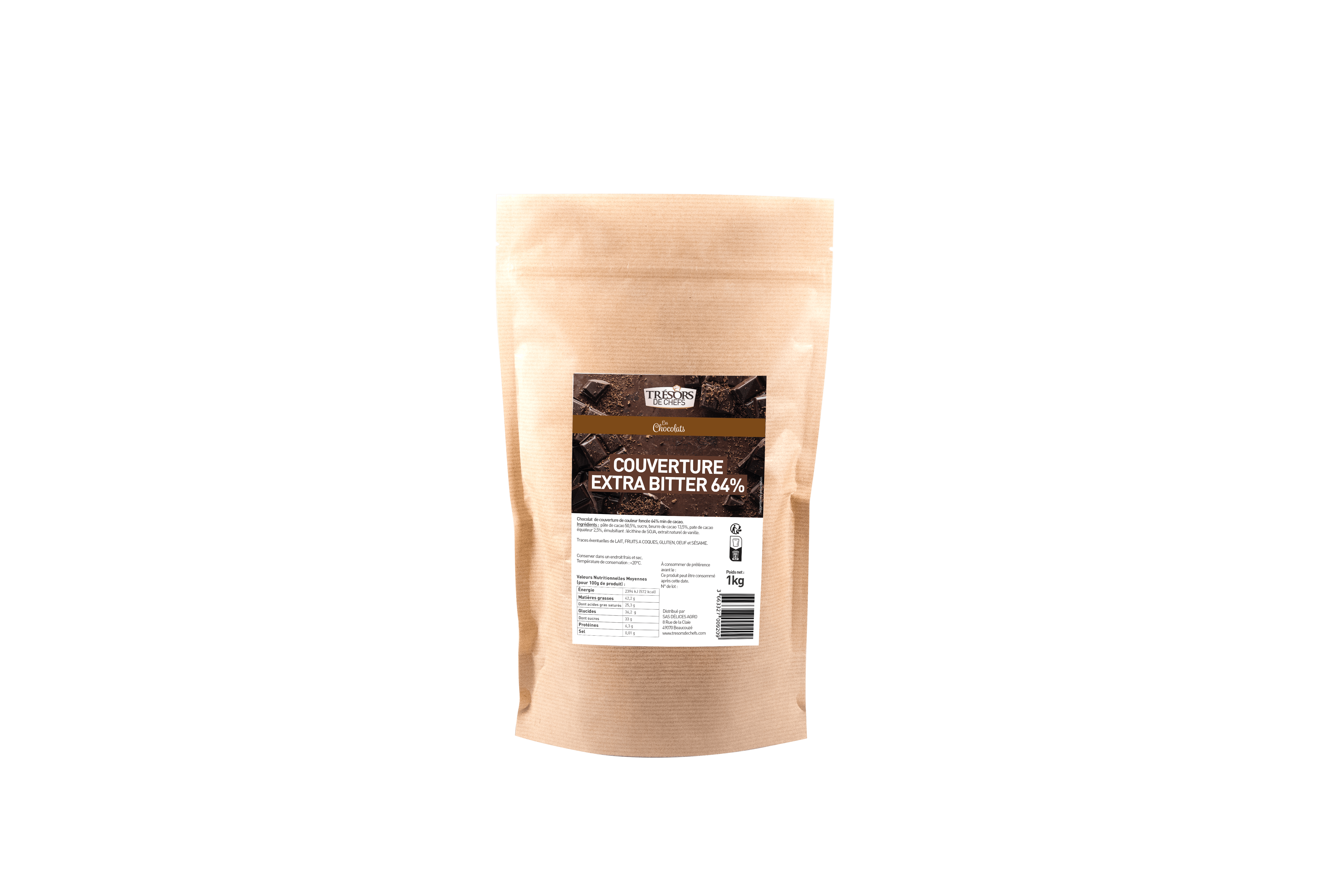 DETAIL COUVERTURE EXTRA BITTER 1KG TDC