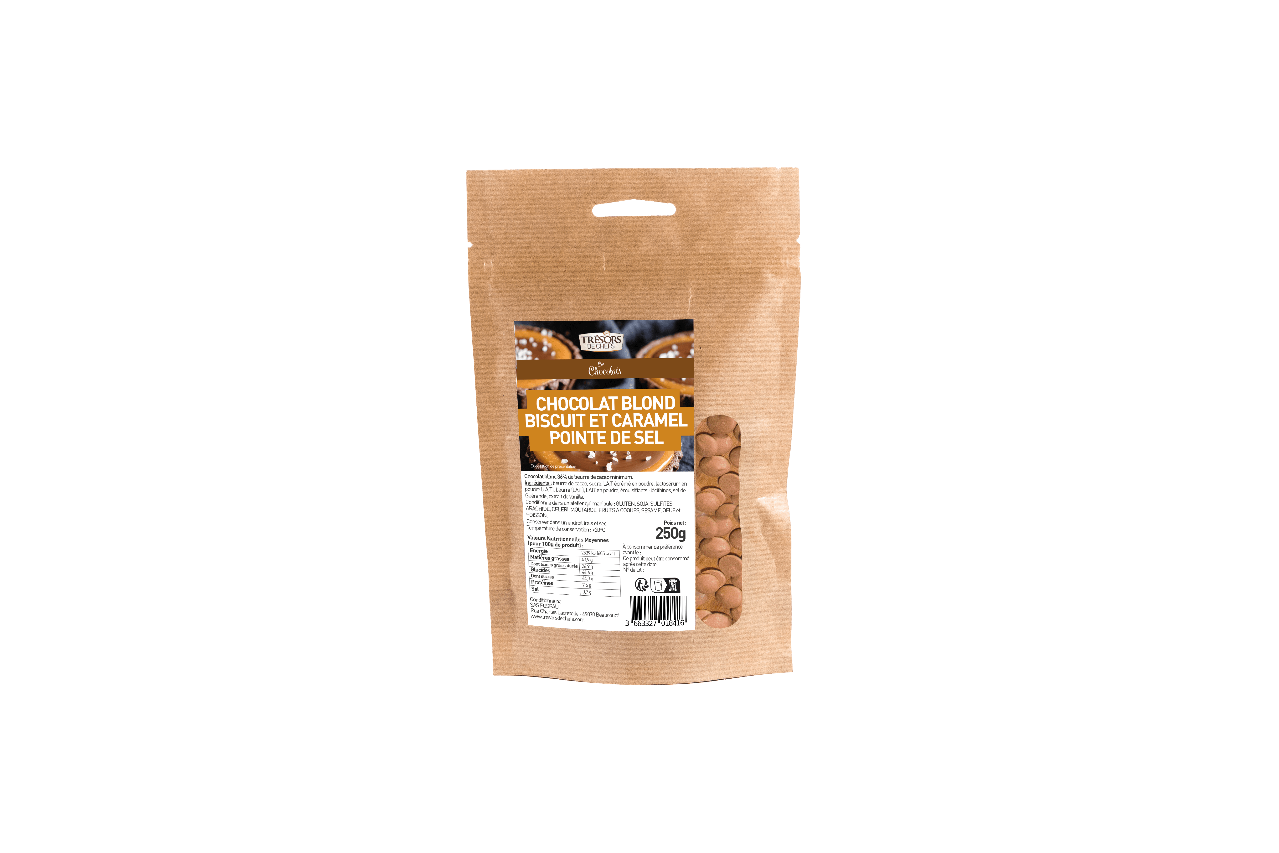 Couverture Chocolat blond caramel 36%