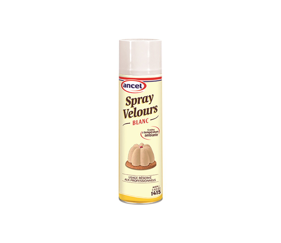 Bombe spray velours blanc