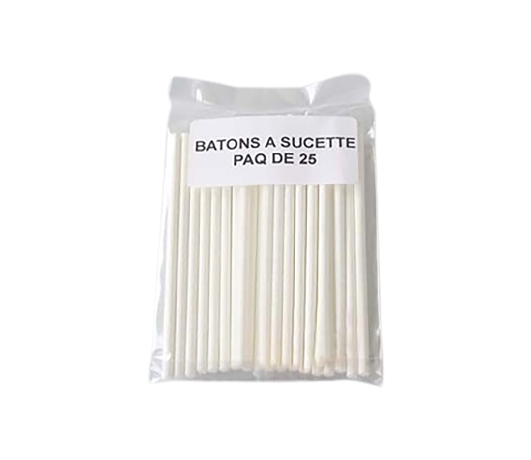 Bâtons à sucettes x 25