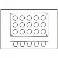 Moules silicone 15 mini babas.