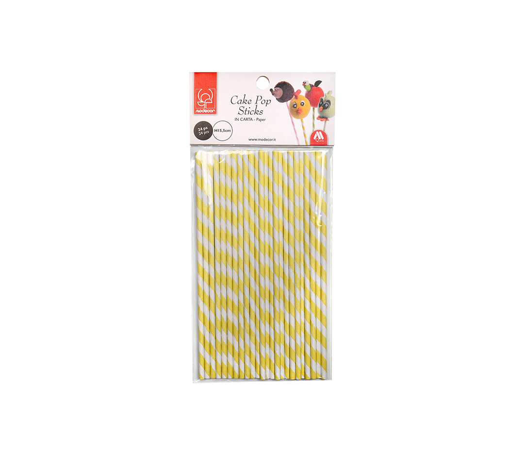 Bâton spirale jaune - x24 