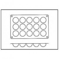 Moules silicone 15 demi sphères.