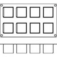 Moules silicone 8 cubes.