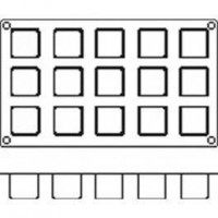 Moules silicone 15 cubes.