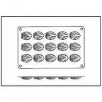 Moules silicone 15 mini madeleines.