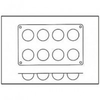 Moules silicone 8 demi sphères.