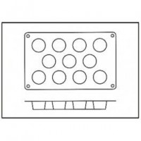 Moules silicone 11 muffins.