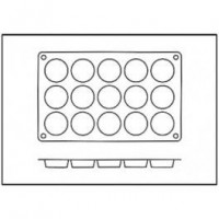 Moules silicone 15 mini flans.