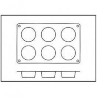 Moules silicone 6 millassons.