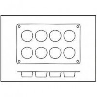 Moules silicone 8 millassons.